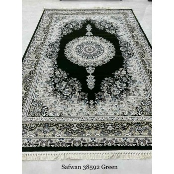 سجاد تركي صفوان كلاسيك سميك ناعم 38592 اخضر مقاس 400*400