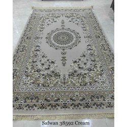 سجاد تركي صفوان كلاسيك سميك ناعم 38592 كريم مقاس 100*200