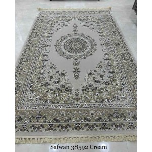 سجاد تركي صفوان كلاسيك سميك ناعم 38592 كريم مقاس 100*200