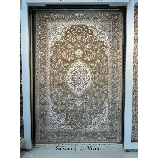 Safwan Classic Thick Soft Turkish Carpet 40571 vizon Size 100*200 Safwan Classic Thick Soft Turkish Carpet 40571 vizon Size 100*200