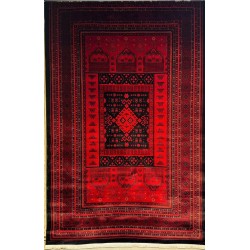 سجاد نقشة افغاني سمر قند تركي 40294B احمر مقاس 300*400