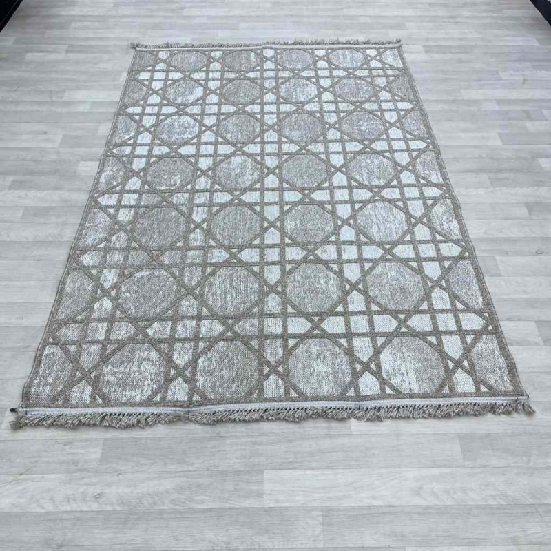 Soho Turkish Burlap Carpet 24579A Dark Beige Size 150*230