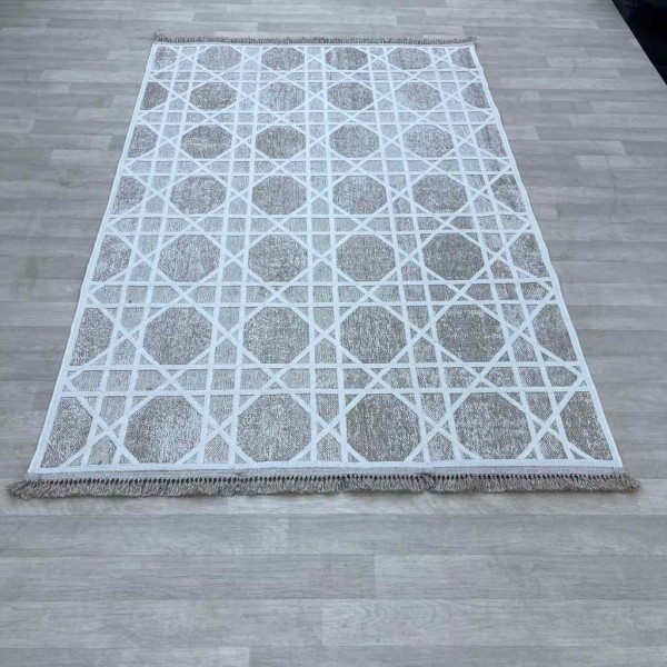 Soho Turkish burlap carpet 24579A cream size 100*300