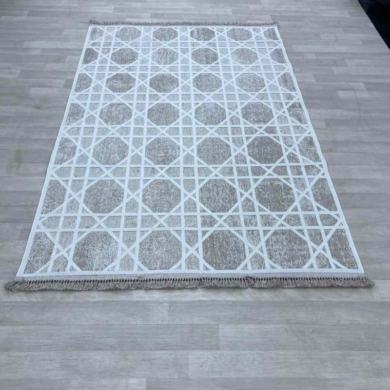 Soho Turkish burlap carpet 24579A cream size 100*300
