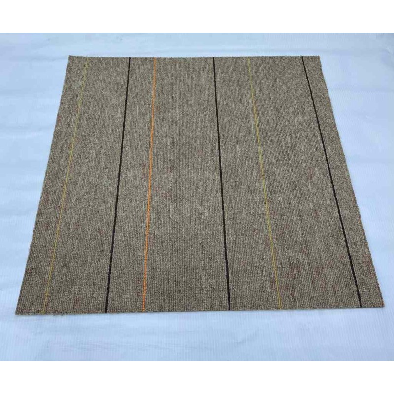 Office flooring square carpet office tiles collage 01 Dark Beige Vizon