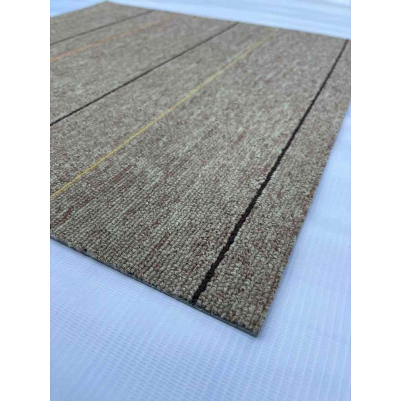 Office flooring square carpet office tiles collage 01 Dark Beige Vizon