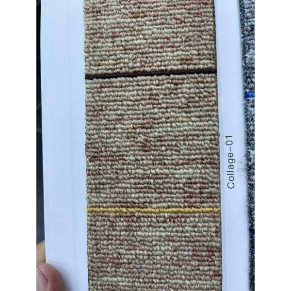 Office flooring square carpet office tiles collage 01 Dark Beige Vizon