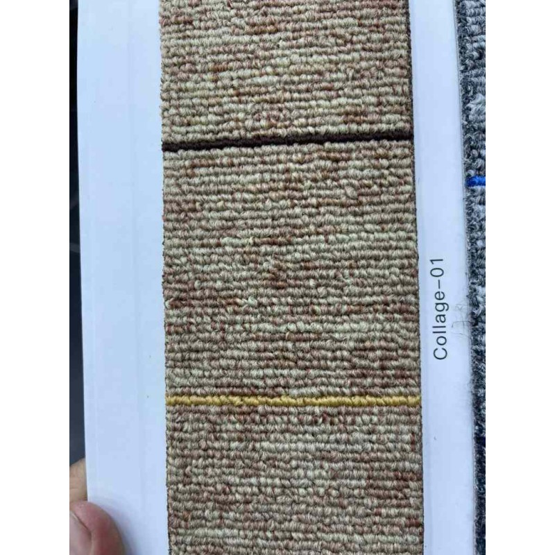 Office flooring square carpet office tiles collage 01 Dark Beige Vizon