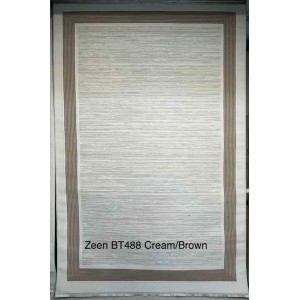Turkish rug zeen frame BT488 cream brown size 400*500