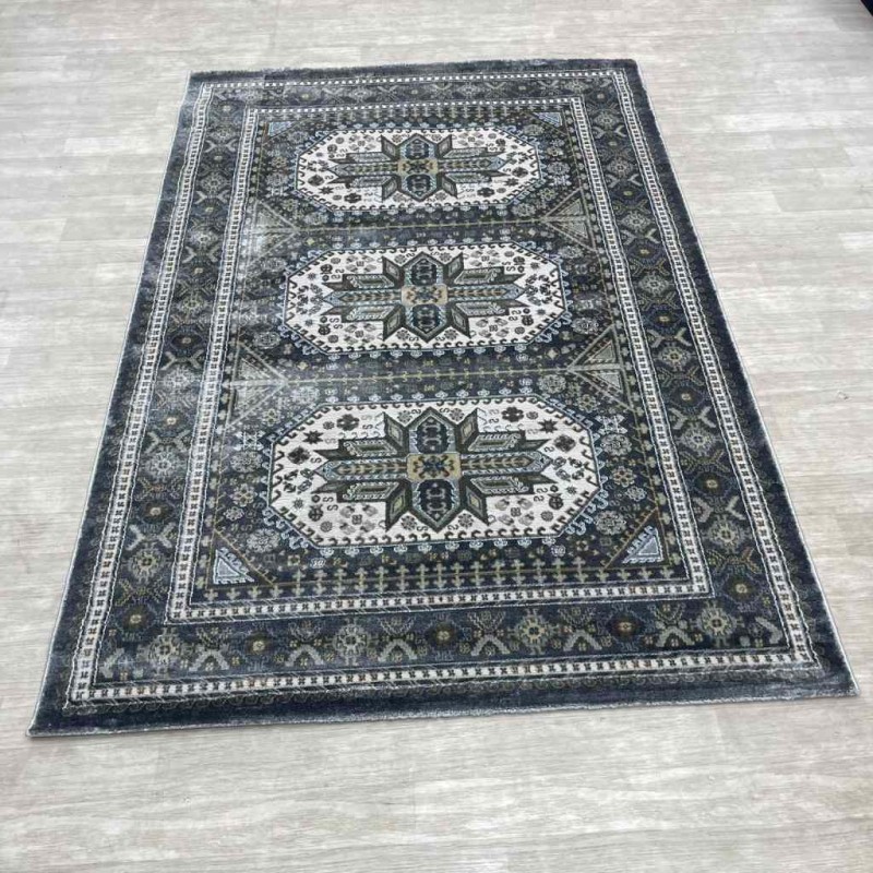 Modern Turkish diamond carpets 10940A gray size 200*30