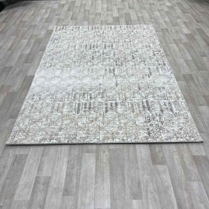 سجاد الماس تركي مودرن 35005A كريم بيج 150*220