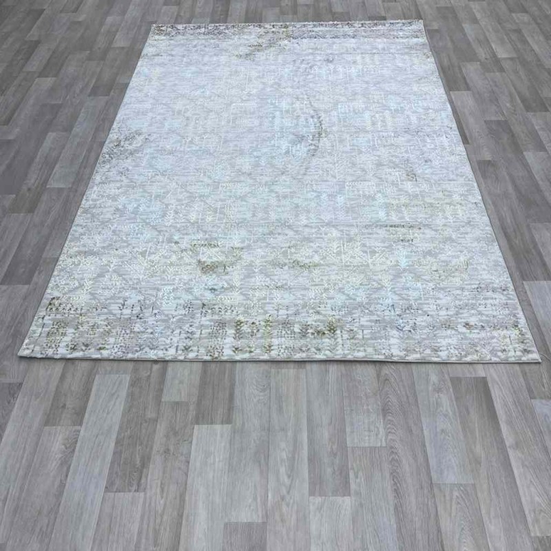 Modern Turkish diamond carpet 35005A golden beige 150*220