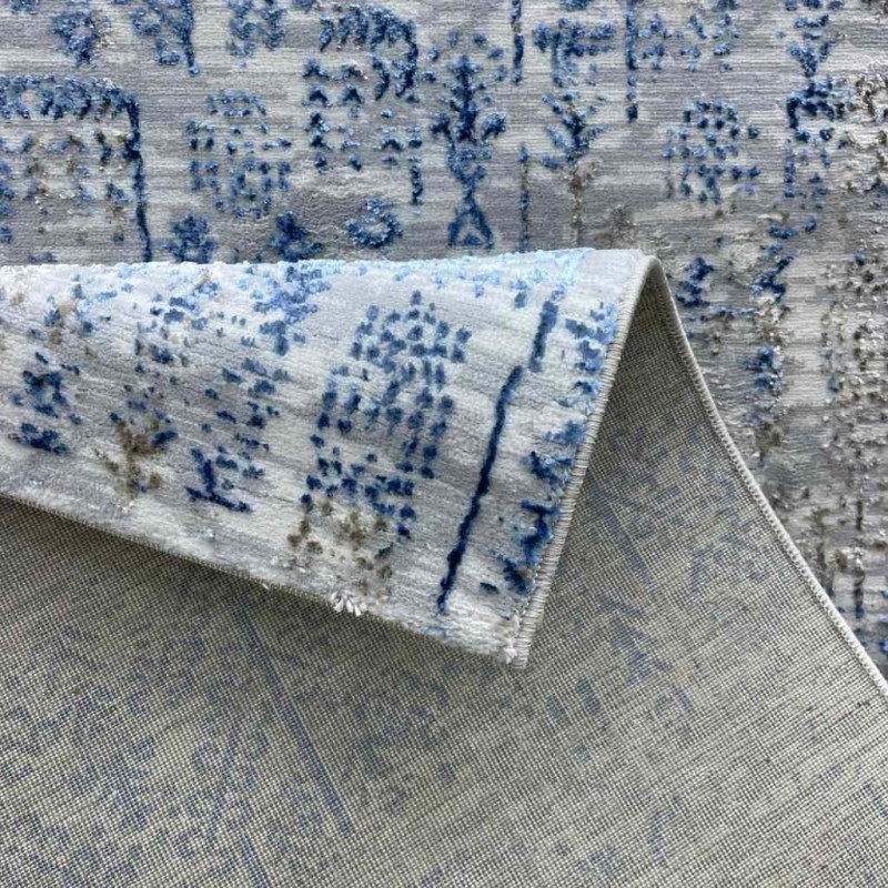 Modern Turkish diamond carpets 35005A sky gray 150*220
