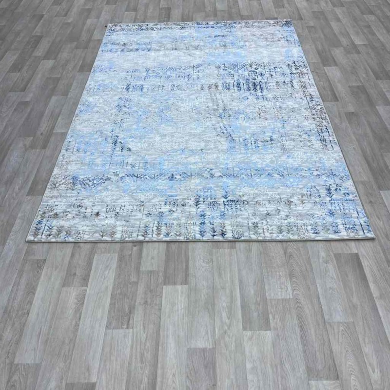 Modern Turkish diamond carpets 35005A sky gray 150*220