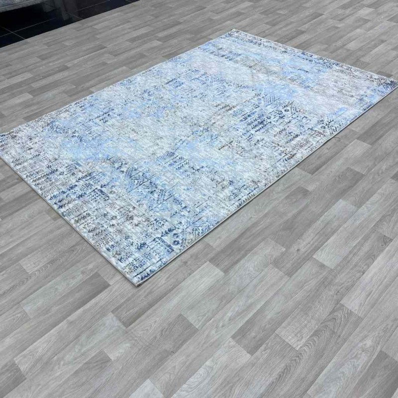 Modern Turkish diamond carpets 35005A sky gray 150*220