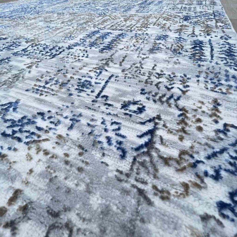 Modern Turkish diamond carpets 35005A sky gray 150*220