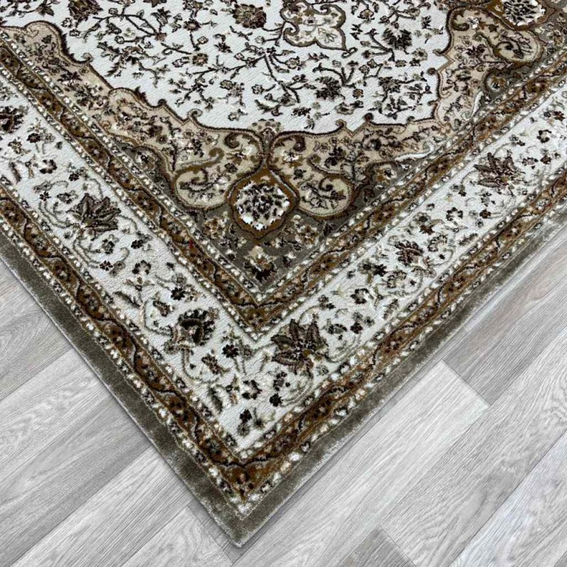 Turkish Diamond Carpet 10873A beige color size 150*220