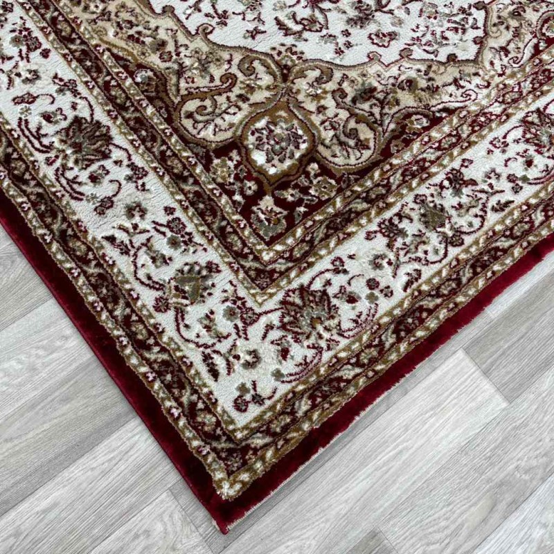 Turkish Diamond Carpet 10873A red color size 150*220