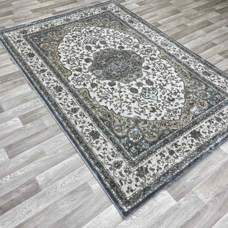 Turkish Diamond Carpet 10873A gray color size 150*220