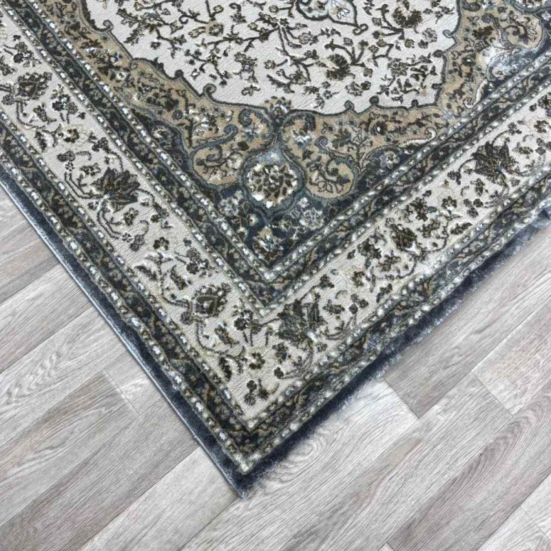 Turkish Diamond Carpet 10873A gray color size 150*220
