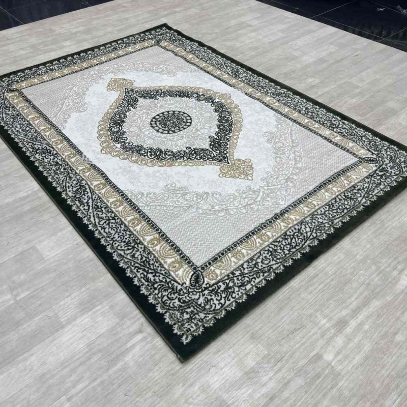 Modern diamond carpets B066 green size 200*30