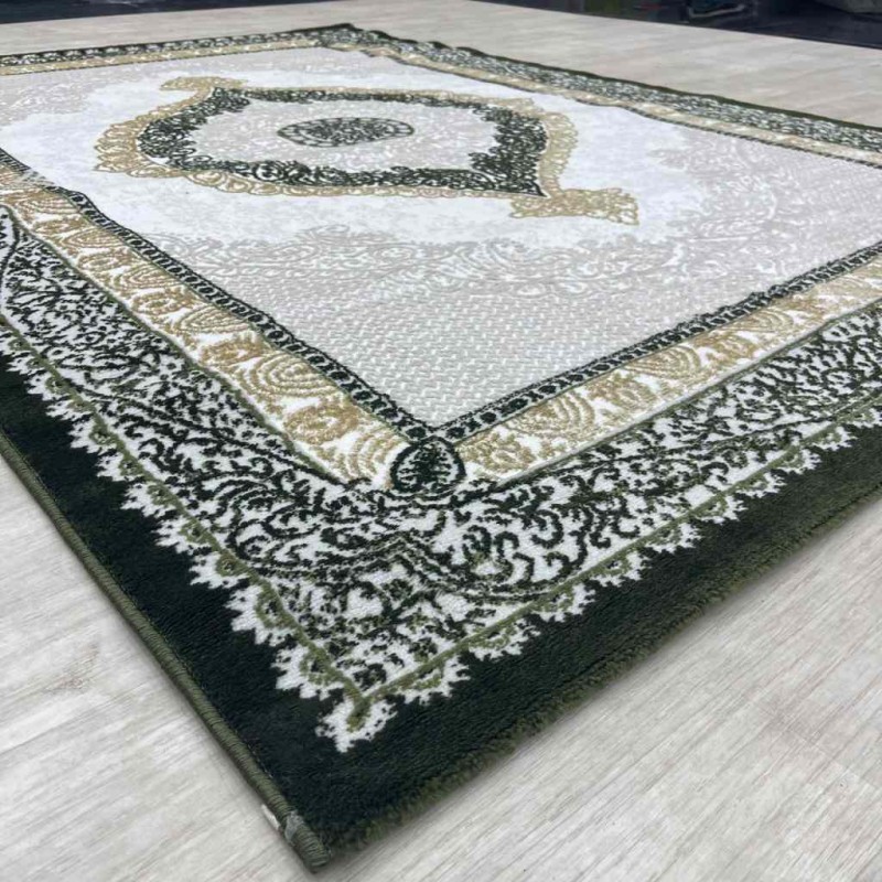 Modern diamond carpets B066 green size 200*30