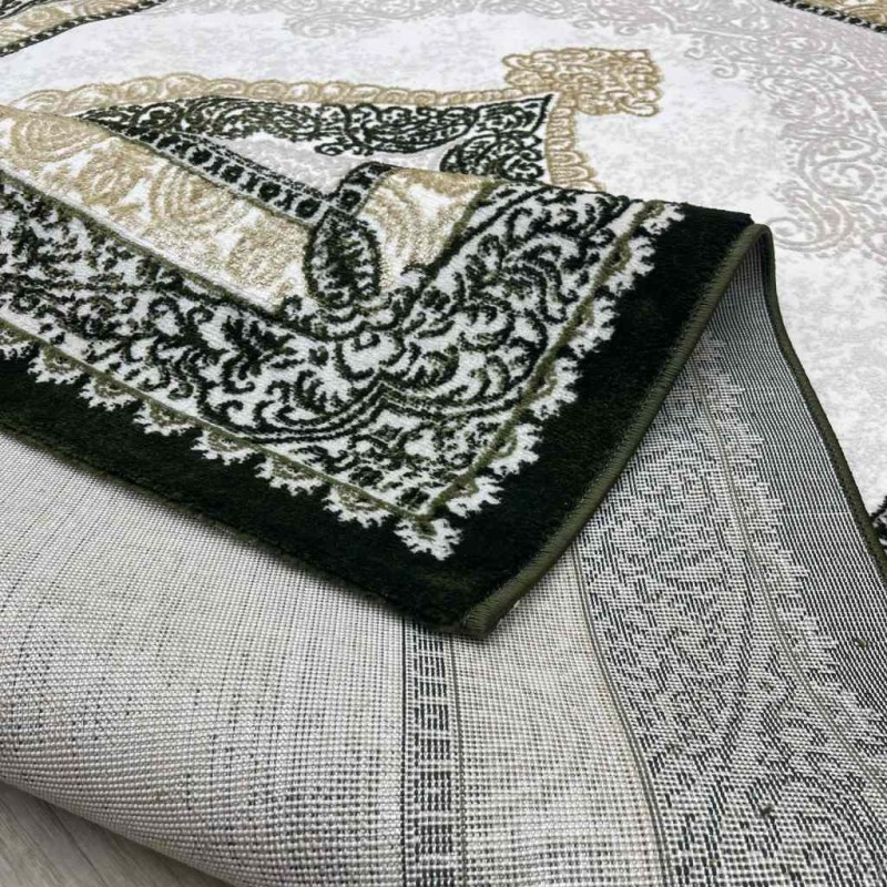 Modern diamond carpets B066 green size 200*30