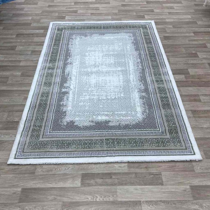 Modern Turkish diamond carpet 30081B gray green 250*350