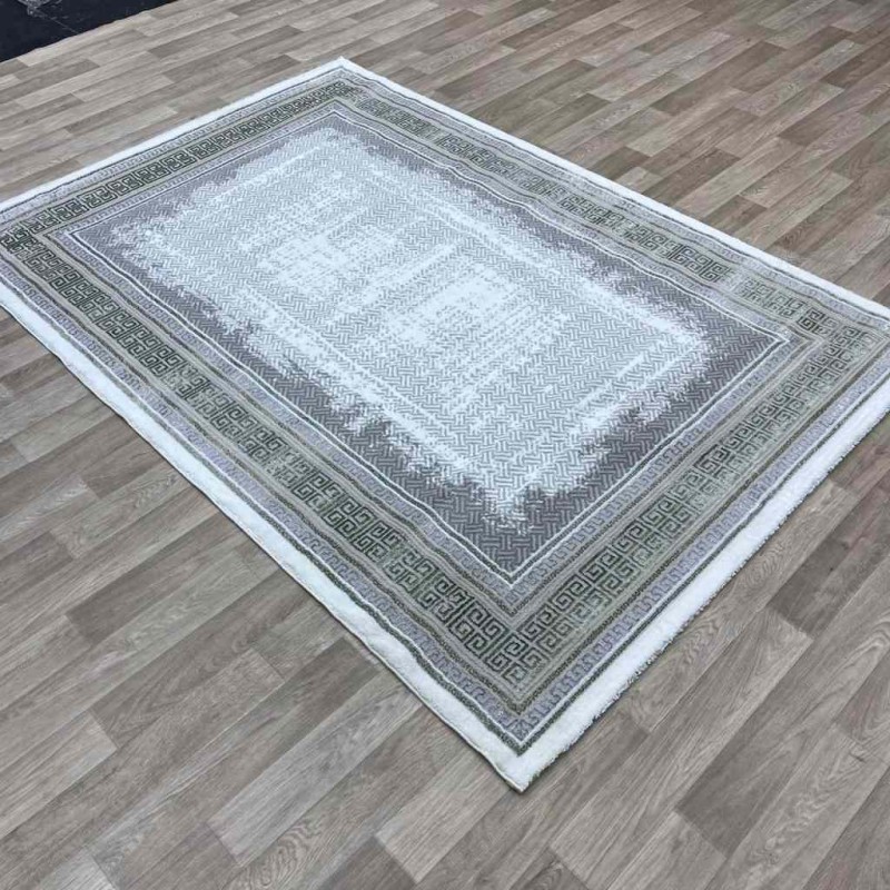 Modern Turkish diamond carpet 30081B gray green 250*350