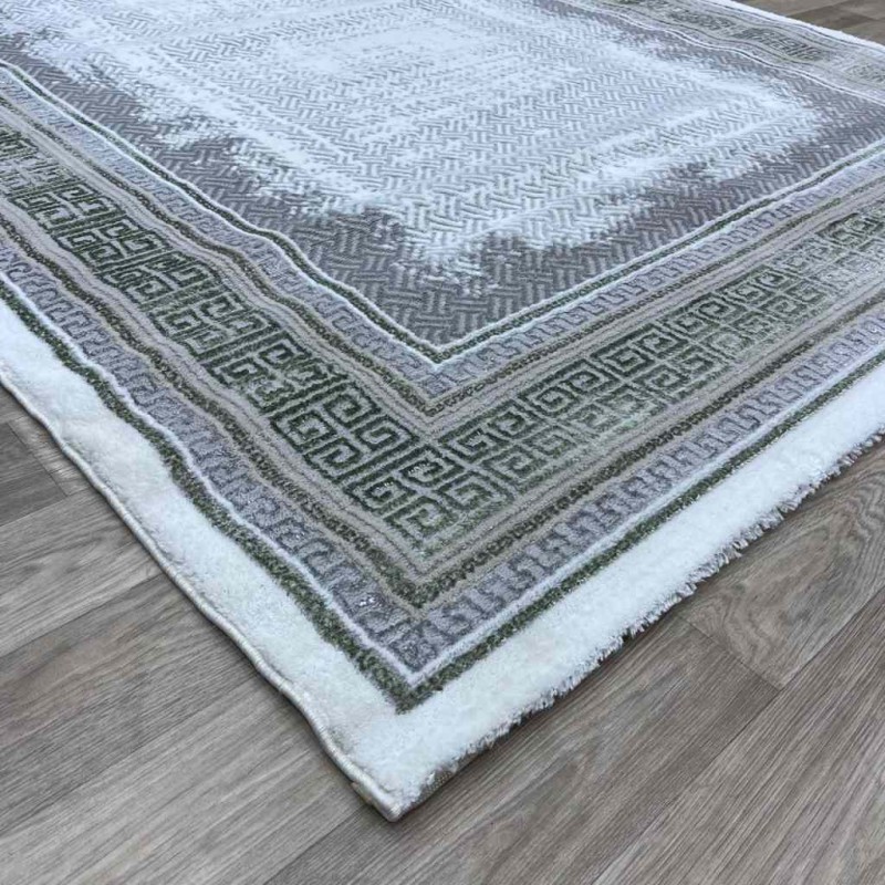 Modern Turkish diamond carpet 30081B gray green 250*350