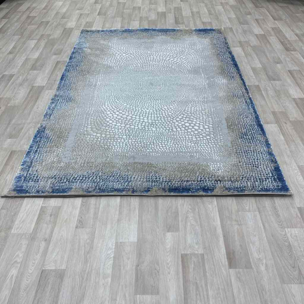 سجاد الماس تركي مودرن 30108A فيزون سماوي 150*220