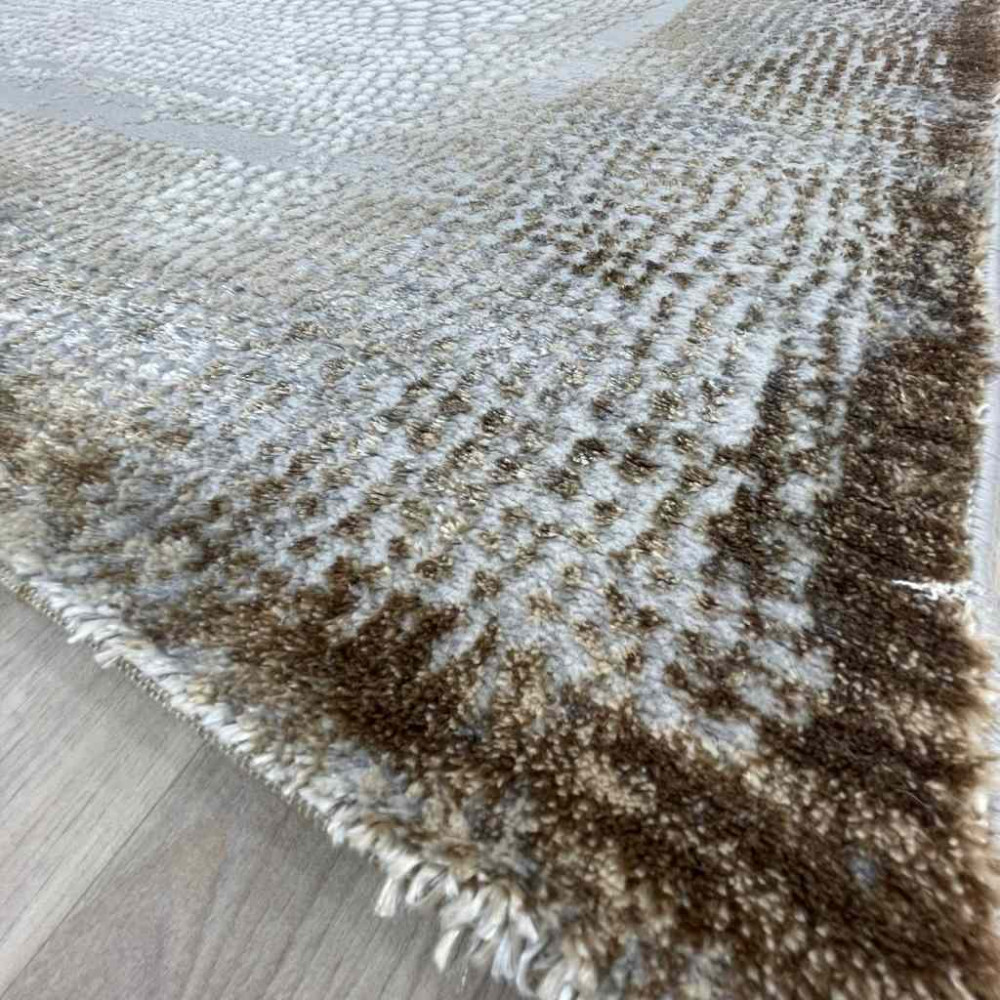 سجاد الماس تركي مودرن 30108A رمادي بني 150*220