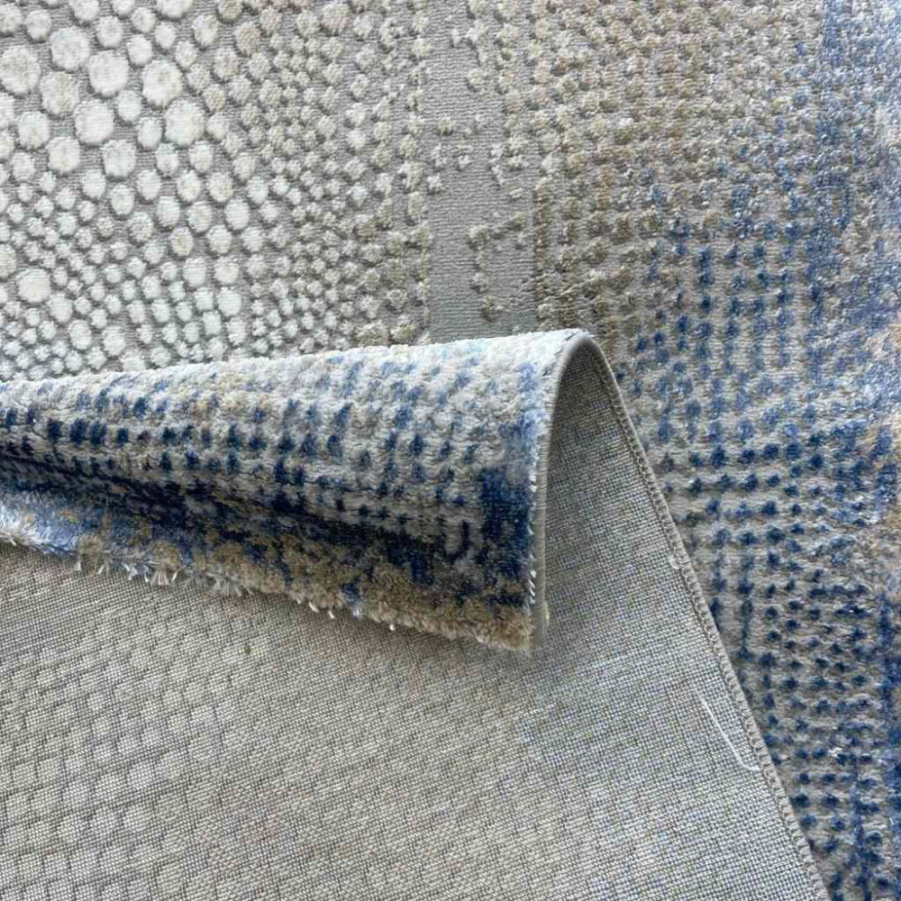 سجاد الماس تركي مودرن 30108A فيزون سماوي 150*220