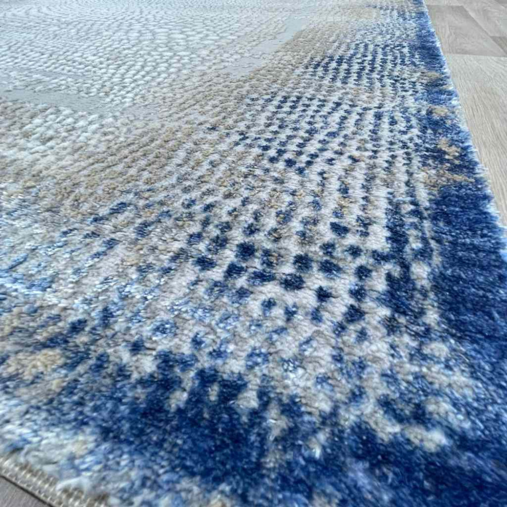 سجاد الماس تركي مودرن 30108A فيزون سماوي 150*220