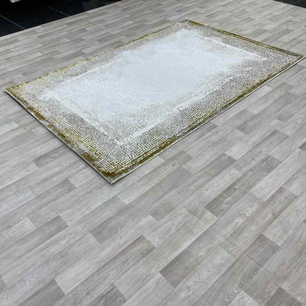 سجاد الماس تركي مودرن 30108A فيزون ذهبي 100*200