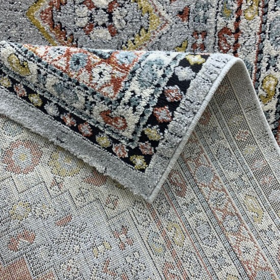 Turkish diamond rug 6511A gray color size 300*400