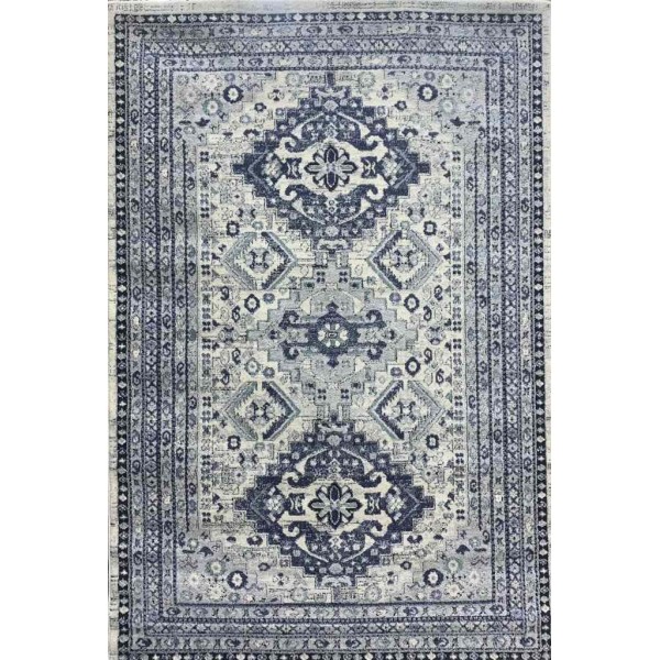 Turkish diamond rug 6511A cream gray color size 250*350