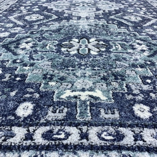 Turkish diamond rug 6511A blue color size 300*400