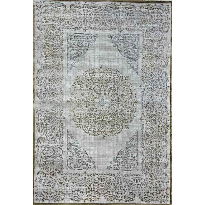 سجاد الماس تركي مودرن 35007A بيج ذهبي 150*220