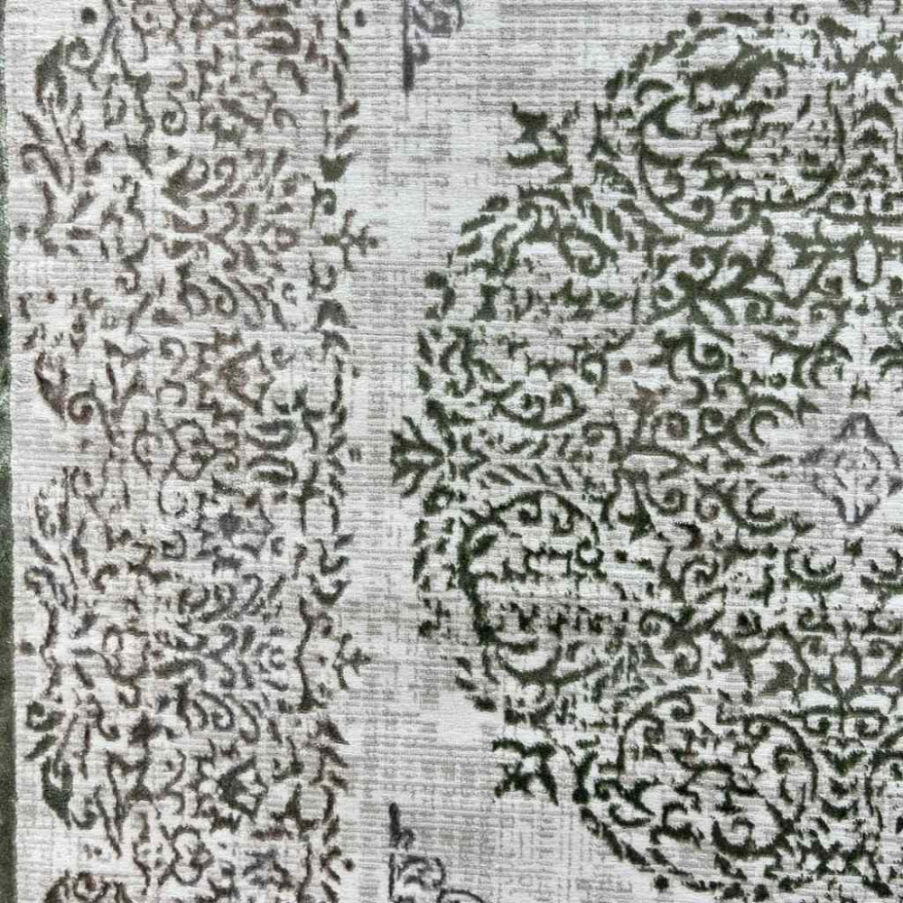 سجاد تركي حديث الماس 35007A بيج أخضر مقاس 150*220