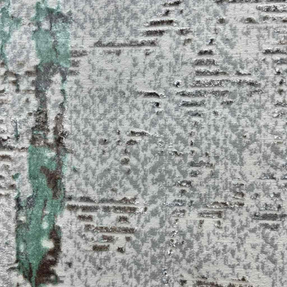 سجاد الماس تركي مودرن 35023D كريم تركواز 150*220