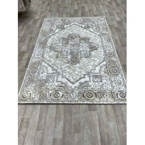 سجاد الماس تركي مودرن 35043A بيج ذهبي 200*300