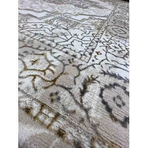 سجاد الماس تركي مودرن 35043A بيج ذهبي 200*300