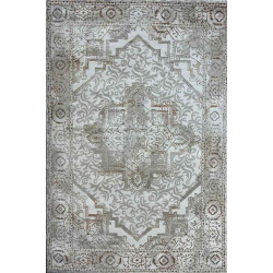 سجاد الماس تركي مودرن 35043A بيج برتقالي 150*220