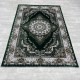 Turkish classic diamond carpet 10941A green color size 100*200