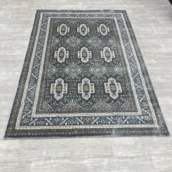 Turkish classic diamond carpet 10939A gray color size 50*80