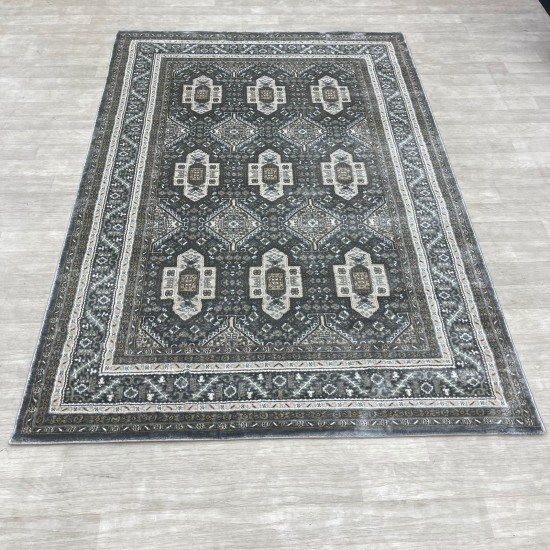 Turkish classic diamond carpet 10939A gray color size 300*400