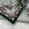 Turkish classic diamond carpet 10941A green color size 200*300