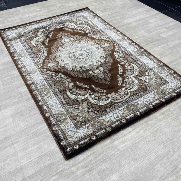 سجاد الماس كلاسيك تركي 10941A لون بني مقاس 150*220