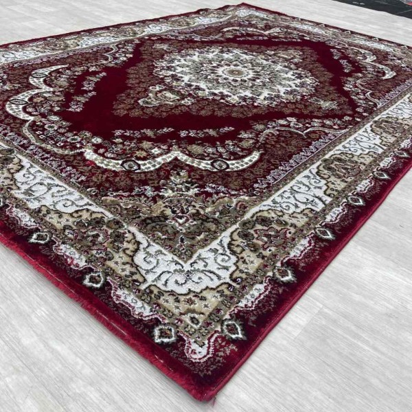 Almas Classic Turkish Carpet 10941A red color size 150*220